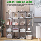 C&AHOME Plastic 16-Cube Grey UPCS16G - Image 4