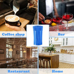 500 Pcs Royal Blue Coffee Stir Sticks Set Acrylic Coffee Stirrers Holder Dark - Image 4