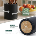 D'vine Dev 360° Rotating Utensil Holder Set – 7.2"+5" Kitchen Utensil Crocks - Image 4