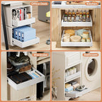 2 Pack Pull out Cabinet Organizer, Width Depth, - Image 4