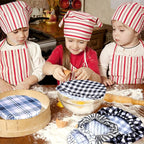 Patelai 10 Pcs Bowl Covers Reusable in 5 Size Stretch Cloth Fabric Elastic Food - Image 5