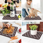 WISELIFE Dish Drying Mat Super Absorbent Drying Mat Large Dish Drying Mats - Image 6