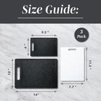 COOK WITH COLOR Non-Slip Cutting Board Set – Kitchen Essentials with Easy Grip - Image 5