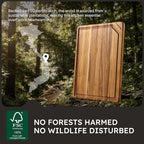 20'' Extra Large Teak Wood Cutting Board - Image 4