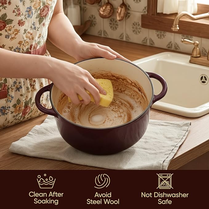 Vintage Style 6 Quart Dutch Oven Pot - Image 6