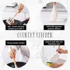 Country Kitchen Non Stick Silicone Utensil Set - Image 3