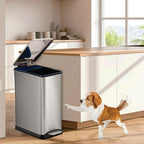 Home Zone Living 13 Gallon Slim Kitchen Trash Can - Image 8