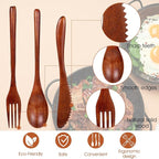 Molain Wooden Utensils for Eating - Image 3