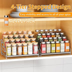 RCHYFEED 4 Tier Spice Rack Organizer, Spice Organization - Image 3