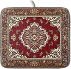 Giwawa Vintage Boho Dish Drying Mat Antique Tribal Rustic Red Floral Dish by Giwawa