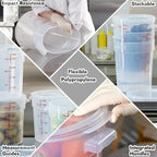 CURTA 18 Quart Translucent Round Food Storage Container - Image 9