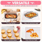 2 PCS Cooling Racks for Cooking and Baking, 16x10 Inches Stainless Steel - Image 3