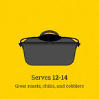 Lodge 9 Quart Pre-Seasoned Cast Iron Dutch Oven - Image 5