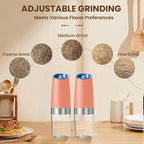 Gravity Electric Salt And Pepper Grinder Set, Automatic Salt And Pepper Grinder - Image 3
