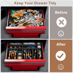 【More Larger Size】A-LUGEI【69 PCS-5 Size】 Tool Box Organizer Tray Divider - Image 5