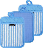 Alselo Silicone Pot Holders Set of 3 Heat Resistant & Non Slip Potholders - Image 9