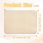 2 Pcs XXL Dish Drying Mats, Absorbent Microfiber Drainer Mat, Large Size 24×17" - Image 2
