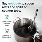Souper Cubes + Lori Greiner No Mess Stainless Steel Cooking Spoon - Image 3