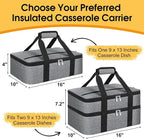 Insulated Casserole Carrier, Portable Casserole Carrier - Image 2