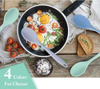 Shappy 4 Pieces Silicone Cooking Spoons 10.6 Inch Heat Resistant Kitchen Spoons - Image 6