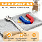 Mini Measuring Spoons Set, 18/8 Stainless Steel Teaspoon - Image 2