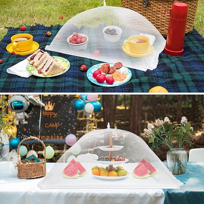 2 Pcs Extra Large Mesh Food Cover Tent（46"x20" - Image 6