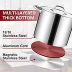 Herogo 12-Quart 18/10 Stainless Steel Stock Pot - Image 7