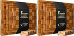 Kikcoin Extra Large Bamboo Cutting Boards, Chopping Boards by Kikcoin