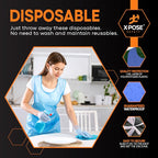 Xpose Safety 4000 Blue Plastic Disposable Aprons - Image 4