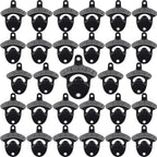 30 Packs Black Bottle Top Opener Wall Mounted Beer Cap Opener Stainless Bulk by Wallmountedbottleopener