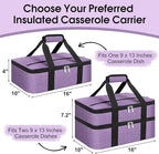 Double Insulated Casserole Carrier, Portable Casserole Carrier - Image 2