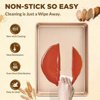 Professional Non-Stick Baking Sheets Set, 3-Piece Heavy Duty Carbon Steel - Image 6