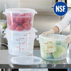 CURTA 12 Quart Translucent Round Food Storage Container - Image 5