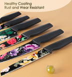 Astercook Knife Set, 12-Piece Flower Kitchen Knives Sets - Image 5