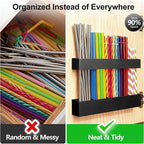 9.5” Large Acrylic Straw Holder - Image 5
