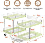 Delamu 2-Tier Multi-Purpose Bathroom Under Sink Organizers and Storage - Image 2