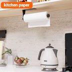 Paper Towel Holder Under Cabinet, Single Hand Operable Wall Mount - Image 2