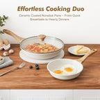 SENSARTE Nonstick Frying Pan Skillets, Healthy Cookware Chef's Pan, Free of - Image 5