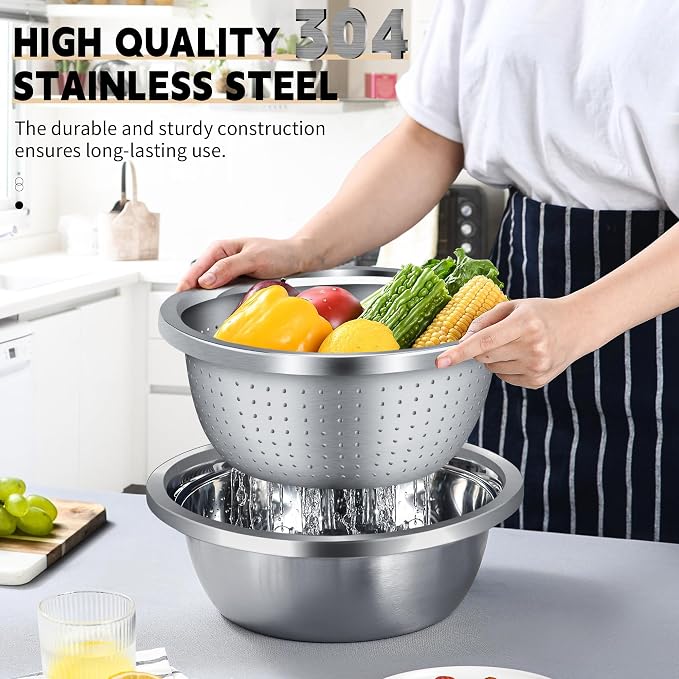 Colander 304 Stainless Steel 5-quart - Image 4