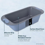 Pyrex 3-Piece Metal Cookie Sheet Bakeware Set, Lightweight Stainless Steel - Image 4