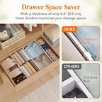 Lifewit 4" Tall 5 Pack Drawer Dividers, 35-56.5cm/13.8-22.2" Expandable Drawer - Image 6