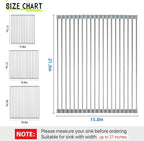 Roll Up Dish Drying Rack, 21.3" x 15.8" Over The Sink Dish Drying Rack - Image 2