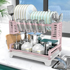 B-Land Dish Drying Rack, 2 Tier Dish Racks by B-Land