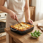 10" x 10" Porcelain Square Casserole Dishes - Image 4