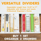 SpaceAid Bamboo Drawer Dividers - Image 5