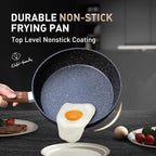 MAISON ARTS Pots and Pans Set Non Stick, 12 Piece Black Granite Kitchen - Image 3