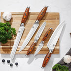 MSY BIGSUNNY 5pcs Knife Set Kitchen Utensils Knife, German Stainless Steel - Image 4