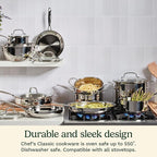 Cuisinart 1 Quart Saucepan w/Cover, Chef's Classic Stainless Steel Cookware - Image 2