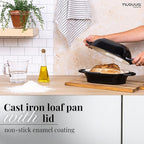 nuovva Dutch Oven For Sourdough Bread Baking – Enamelled Cast Iron Bread Loaf - Image 5