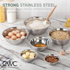 COOK WITH COLOR Stainless Steel Mixing Bowls Set - Image 4